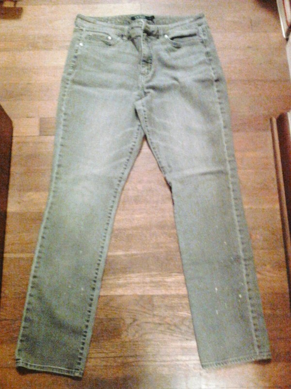 Pair of Grey Ralph Lauren Premiere Straight Jeans, Women's Size 14