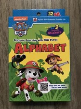 Paw Patrol Alphabet Flash Cards Educational Learning NEW