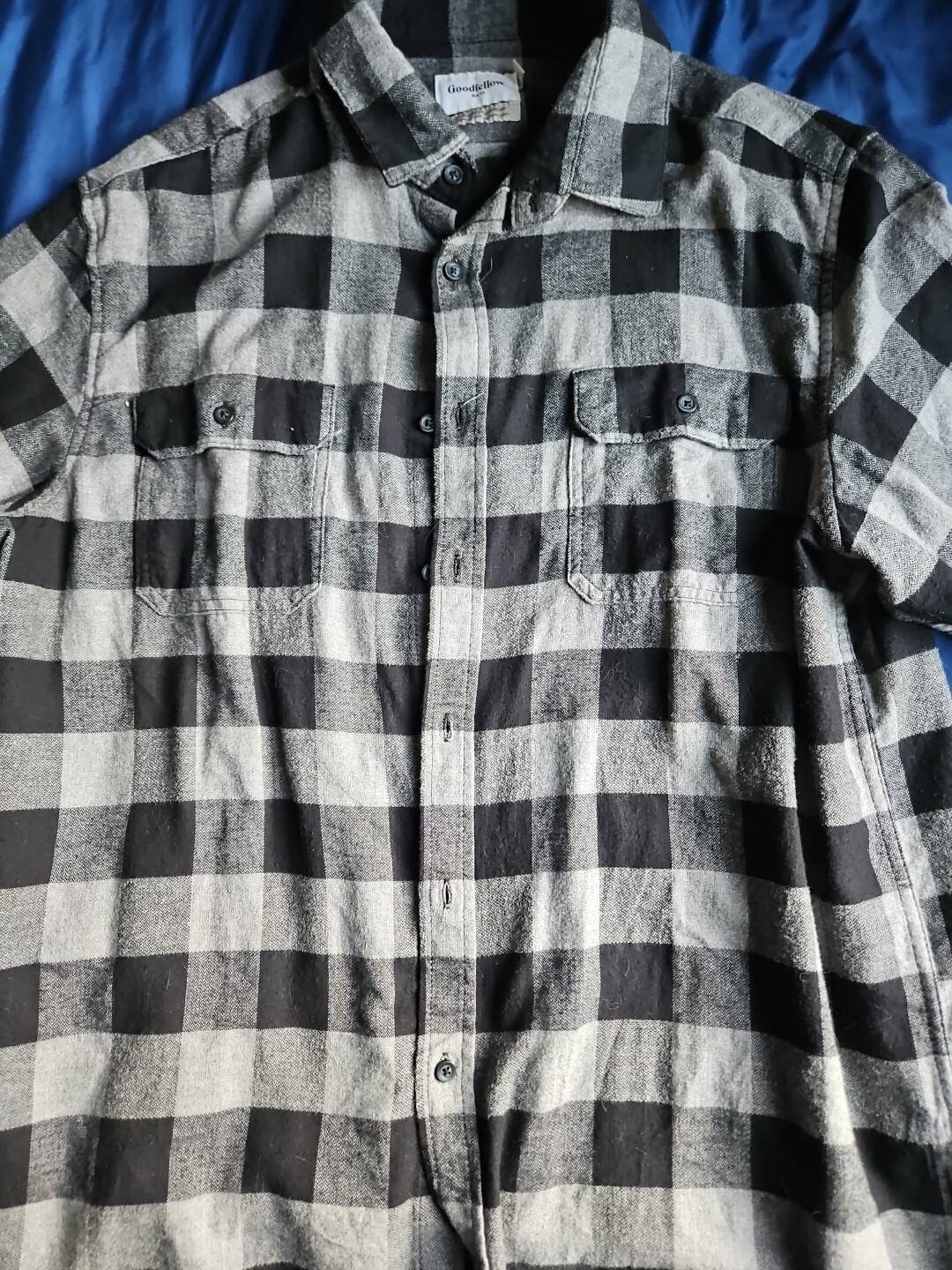 Goodfellow Men's XL Soft Flannel Shirt Plaid Casual Comfort-image