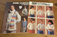 Vintage Bernat Knitting Pattern Book Small change #240 1978 Toddlers  #252 1979