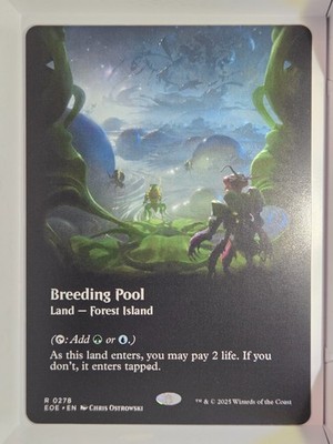 Breeding Pool (Borderless) - R278 - MTG - Edge of Eternities (EOE)