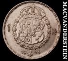 Sweden: 1946-TS One Krona - Scarce  Better Date  No Reserve  #M666 — photo 2