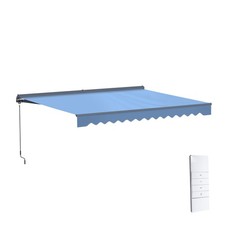 ALEKO Semi-Cassette Motorized LED Retractable...