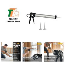 Aluminum Barrel Caulking Gun with Instant Release - 10 oz  20 oz Compatible