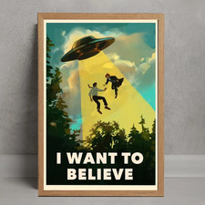 The X-Files I Want To Believe Mulder And Scully Poster