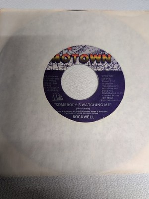 Rockwell 45 RPM Somebody's Watching Me Vinyl Single Motown 1984