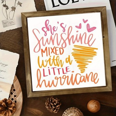 Warm Inspirational Sunshine Quote Casual Decor Wooden Wall Art Sign