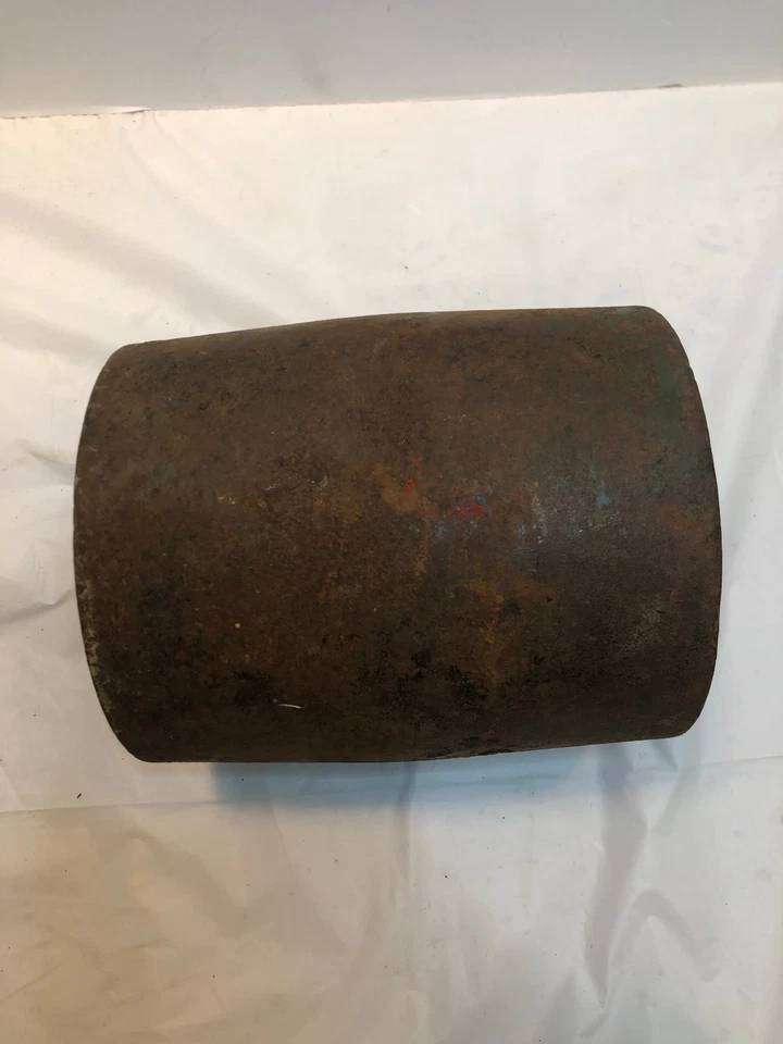 Tractor de polea plana vintage motor de acero verde - ¿Oliver? John Deere? 5" de diámetro Foto 3 de 4