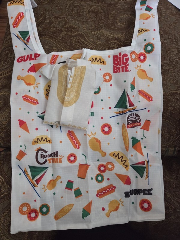 7 Eleven 7-11 Philippines Filipino Barong Eco Tote Bag NIP New Reusable 