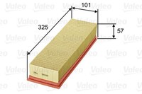 Valeo Luftfilter 585089 Filtereinsatz FüR Renault Espace Laguna 1 3 B56A B56S