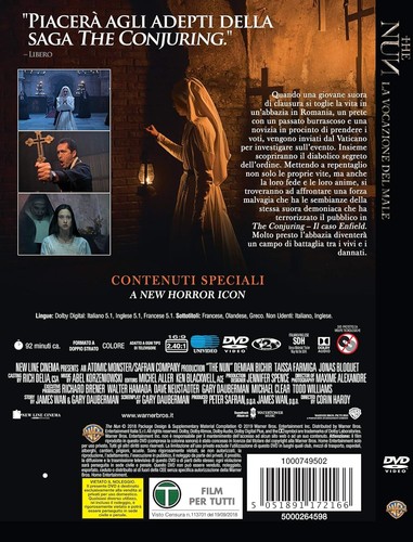 The Nun, WARNER BROS. HORROR MANIACS (DVD) (UK IMPORT) - Picture 3 of 3