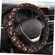 Flower Cute Hedgehog Girly Steering Wheel Cover For Women Men Girls Car 6