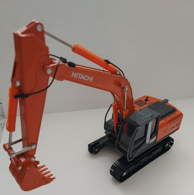 Hitachi Diecast 1/40 Scale ZA/IS 200 Excavator Orange Missing One Tread Wheel