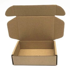 Small Cardboard Shipping Box Mailers 6x4x1.6 Inch Corrugated Packaging Storag...