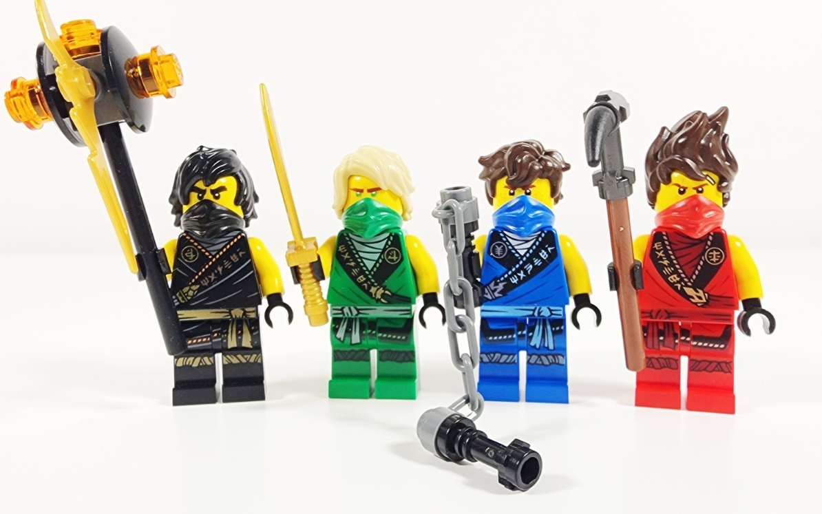 Lego Ninjago Legacy Rebooted Robe Minifigure Lot of 4 - Kai Jay