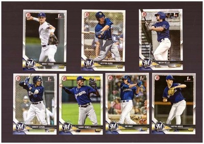 2018 Bowman Draft - MILWAUKEE BREWERS Team Set