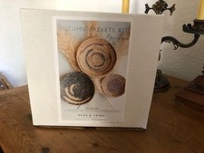 Flax  Twine Autumn Baskets Kit Lavender Field complete
