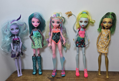 #ad Monster High 5 Doll Bundle 2011 2012 2013 amp; 2021 Including Create A Monster GBP 44.99