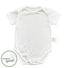 allsaneo Lyocell Baby-Body kurzarm aus 100% Lyocell für sensible Haut