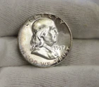 1957  US Franklin Halves 50c Nice Unc
