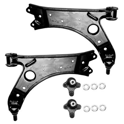 4PC Front Lower Control Arms Ball Joints Fits 2010 Volkswagen Jetta L4 1.9T
