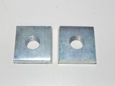 2 Square Tapered 1/2" Threaded Washers, 1.254" x 1.267" x 1/2" Thread, .317 THK