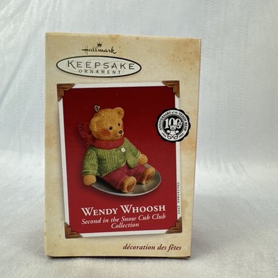 Hallmark  Wendy Whoosh  Snow Cub Club #2 2002 Ornament Vintage QRP4626 (NIB)