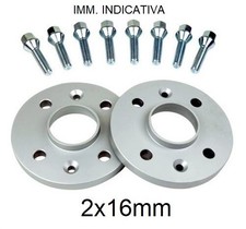COPPIA DISTANZIALI FIAT MULTIPLA 1999> 4x98 CENTRAGGIO 58.1 DA 16 MM CON BULLONI