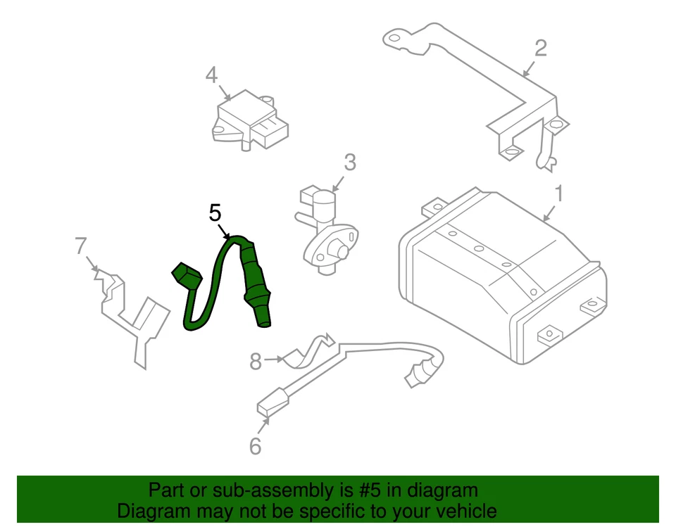 Sensor de oxígeno genuino Nissan 22693-JA00A Foto 4 de 4