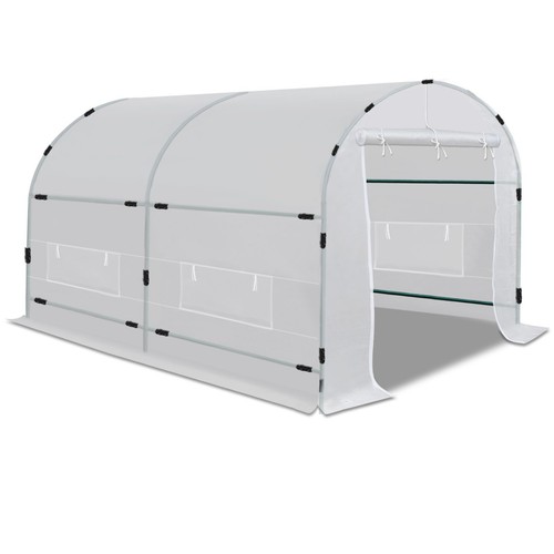 Half Transparent Larger Walk-In Plant Hot Greenhouse Garden Outdoor ABS Clamps - Picture 2 of 50