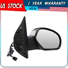 Chrome Power Mirror For 2007-2014 Chevy Suburban 1500 Passenger RH Side Heated