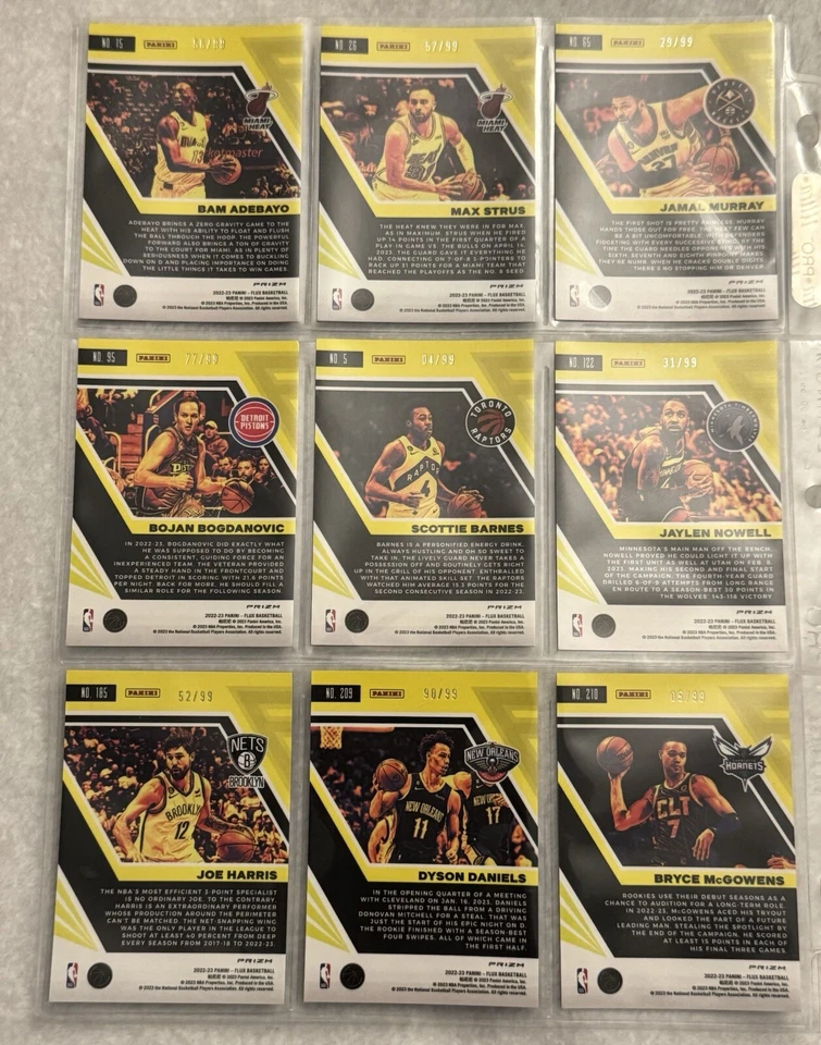 2022-23 Flux Silver Blue Red Sunshine Moonlight Eclispe Prizm You Pick PYC - Image 2 of 4