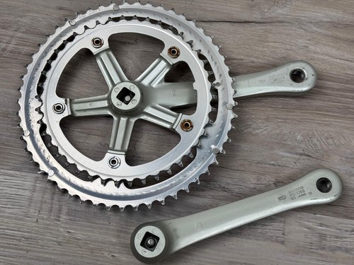 Vintage Shimano 105 FC-1056 Road Bike Crankset 172.5mm 53/42T Square Taper - Picture 2 of 3