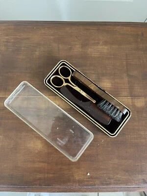 Moustache & barbe grooming kit - set made in west germany vintage ancien - Photo 1/4