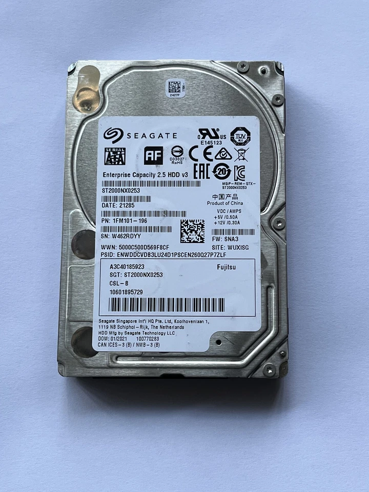 Seagate ST2000NX0253 2TB Enterprise 6Gb/s 2.5''SATA Internal 7200 RPM Hard Disk - Image 3 of 4