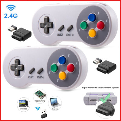2x Wireless SNES Controller für Super Nintendo Entertainment System & Win PC/MAC