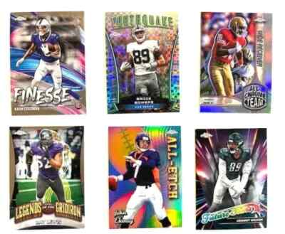 2024 Topps Chrome Football Inserts *YOU PICK* Complete Your Set Base Refractors