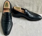 BONTONI Men's “Principe” Black Leather Penny Loafers UK 8 US 9 EU 42 ($1,125) — photo 1