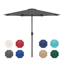Simple Deluxe Patio Umbrella Outdoor Table Market Yard Umbrella with Push Button