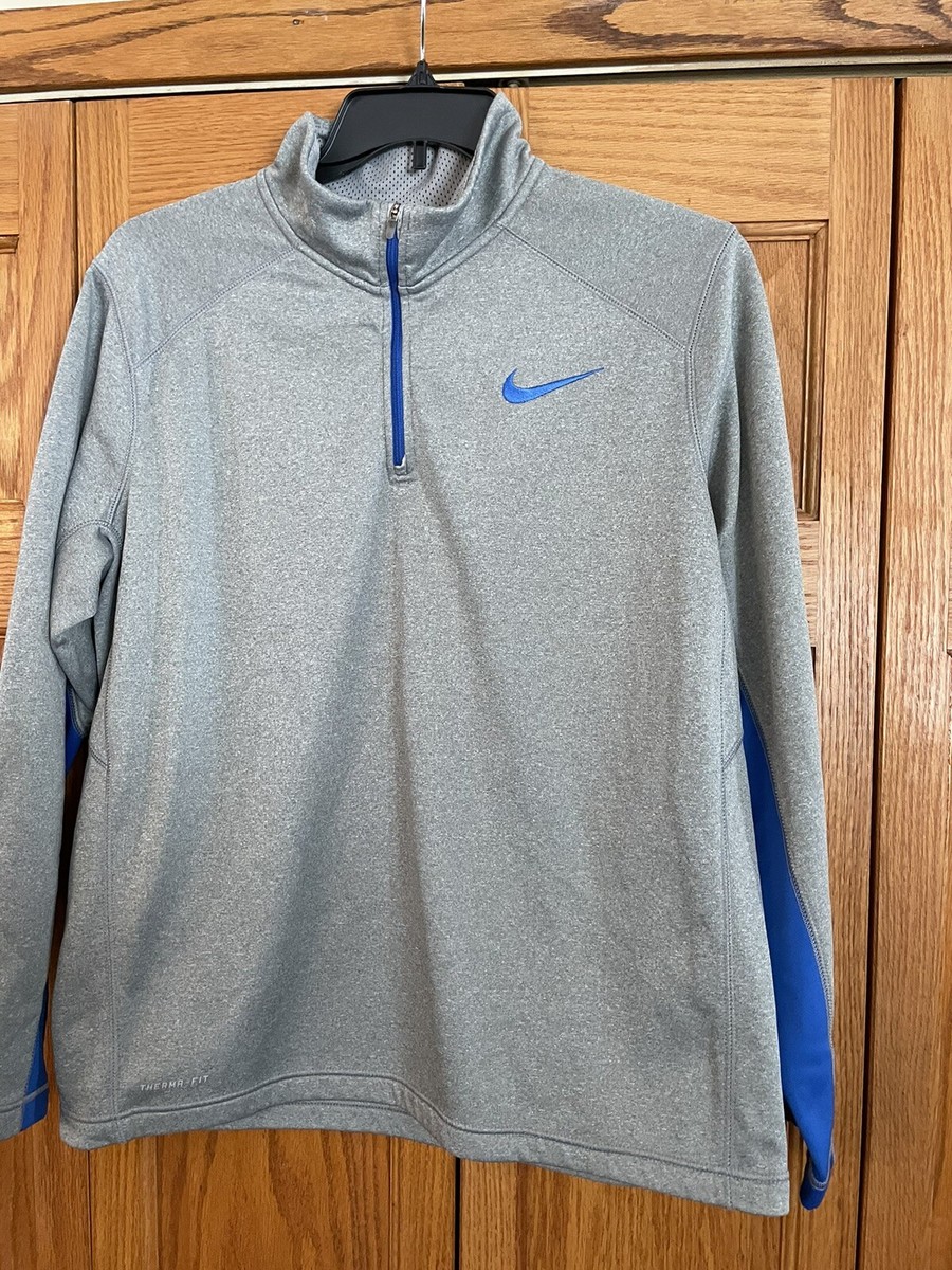 Mens Nike 1/4 Zip Therma Fit Long Sleeve Pullover Size Athletic
