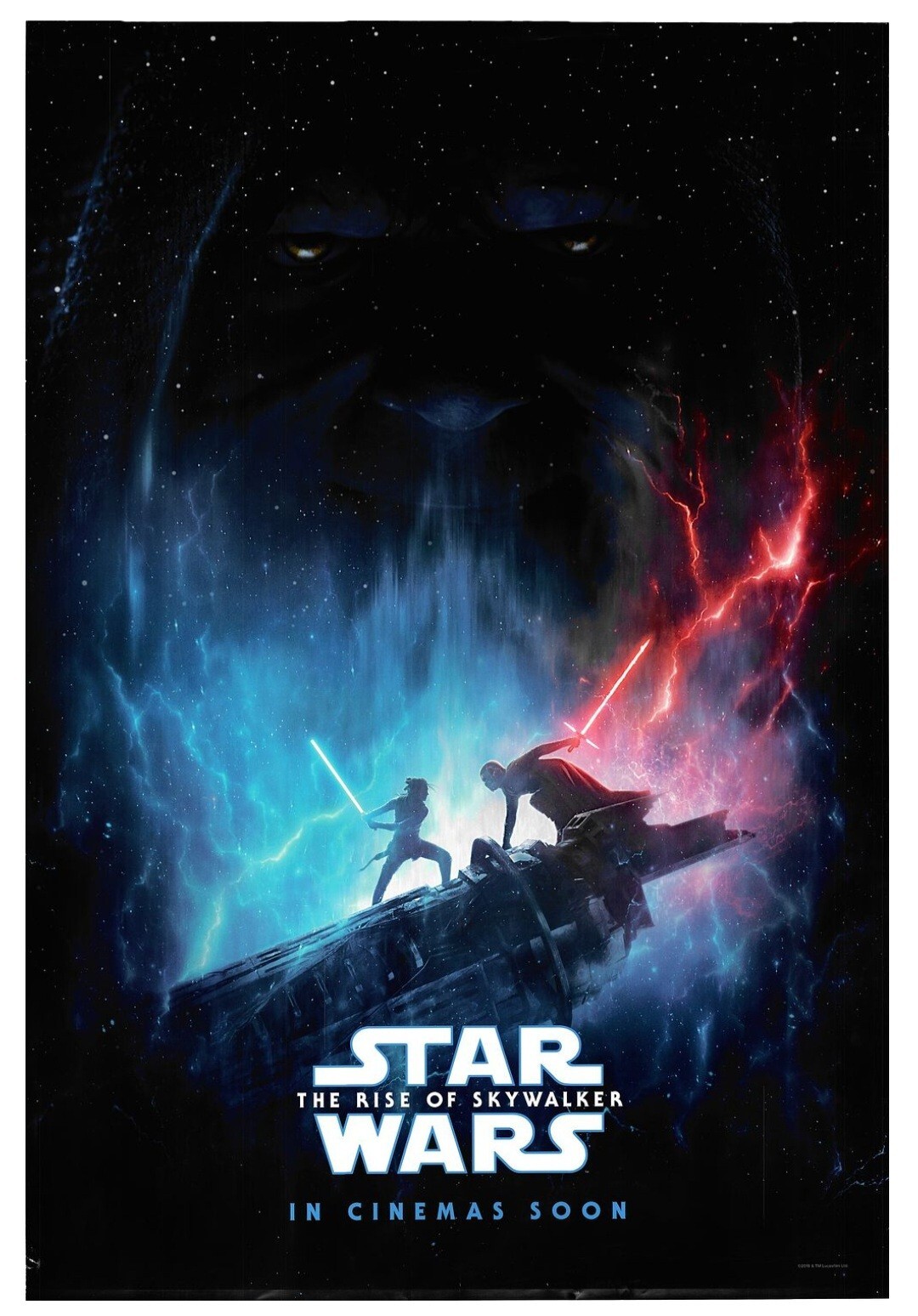 Super Rare Hebrew Israeli  Big Poster Of Star Wars: The Rise of Skywalker Movie