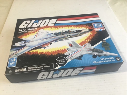 G.I. JOE Sky Striker Construction Set 100 Piece Hasbro New.