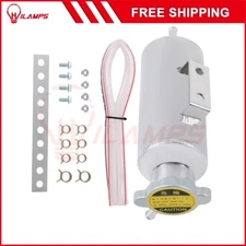 Universal 0.3L Radiator Coolant Aluminum Catch Tank Bottle Overflow Water Tank