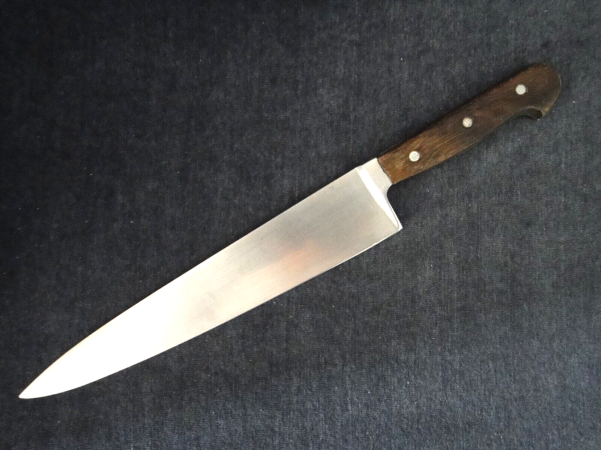 Vintage Trident E.D. Wusthof 148-10 Chef Knife Wood Handle | eBay