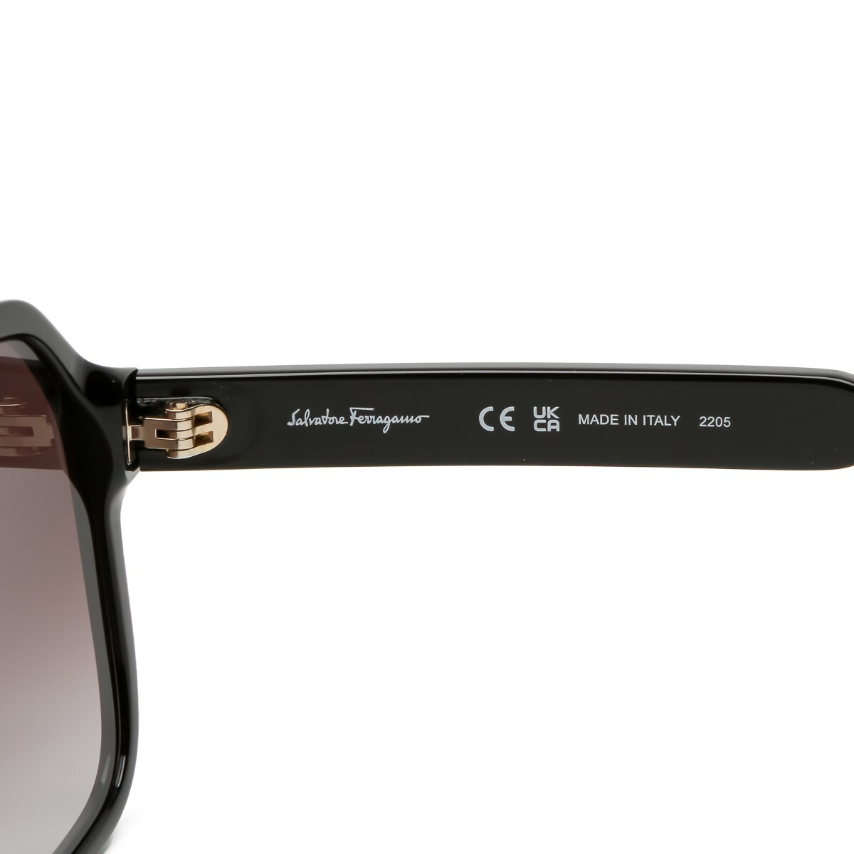SALVATORE FERRAGAMO Black Grey Gradient Square Ladies SALVATORE FERRAGAMO Black Grey Gradient Square Ladies