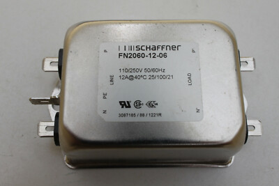 Schaffner FN2060-12-06 Power Line 12A 110/220V Funkentstörfiltter Netzfilter
