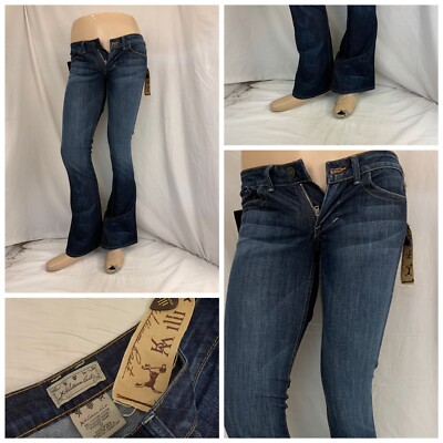 William Rast Jean Sz 27 Blue Belle Flare ''Barcelona'' Made USA NWT YGI N1-453CG
