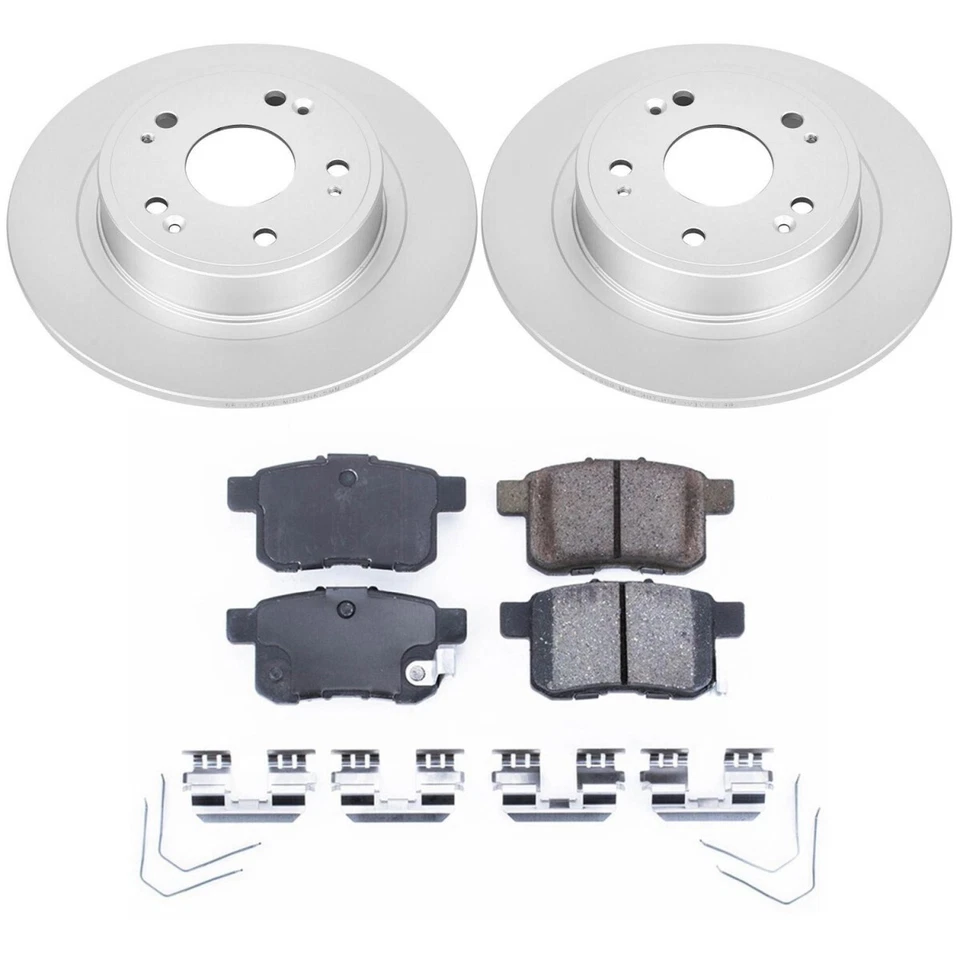 Juego de 4 ruedas CRK5391 Powerstop discos de freno y kits de pastillas sedán delantero y trasero para TSX Foto 4 de 4