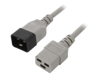 WN113-3/15/0.5G Kabel IEC C19 weiblich,IEC C20 männlich 0,5m grau PVC 16A LIAN D