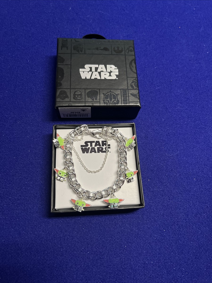 Disney Parks Star Wars The Child Baby Grogu Charm Bracelet New The